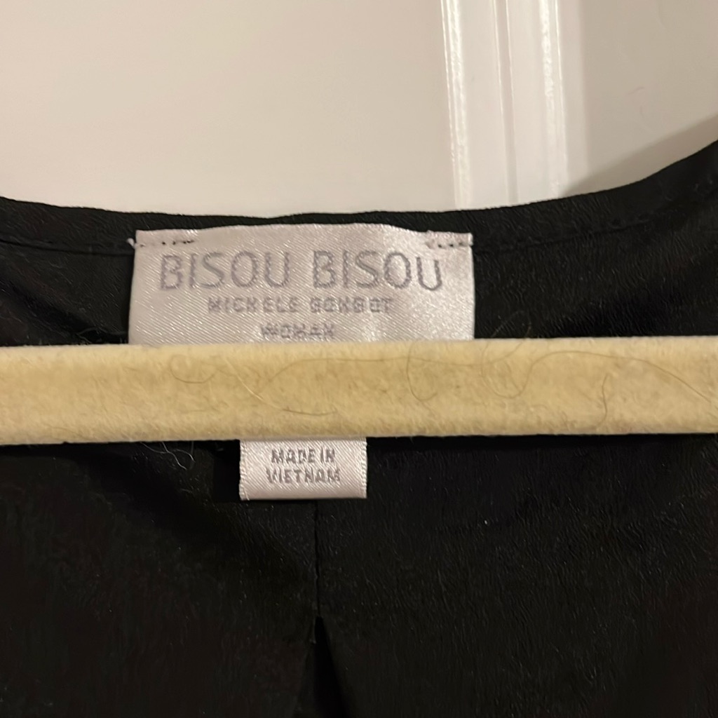 Bisou Bisou Brand New Black Layered Top